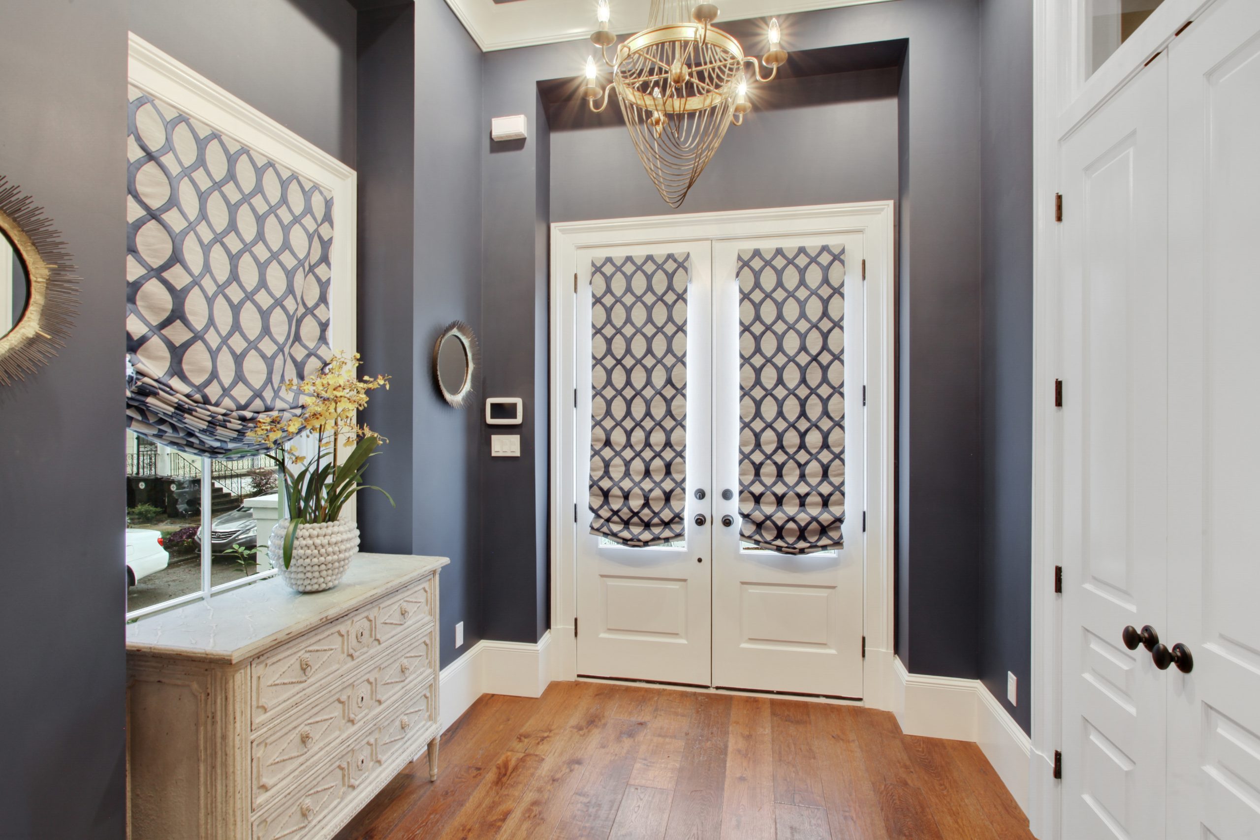 Foyer of Audubon House new construction luxury home designed and built by DMG