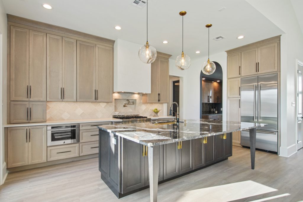 Luxury custom kitchen in Dogwood House new construction home designed and built by DMG