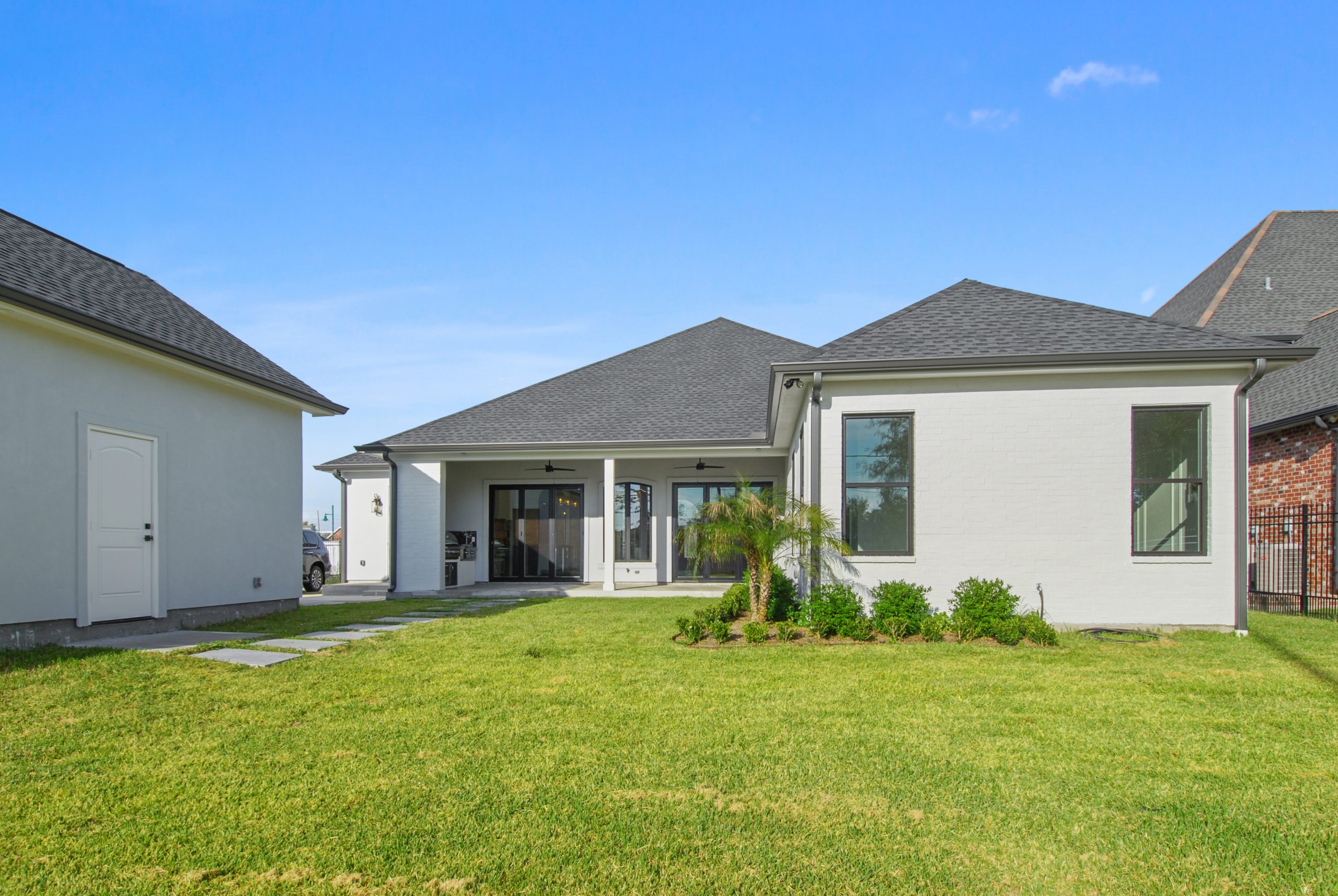 Exterior of Dogwood House new construction luxury home designed and built by DMG