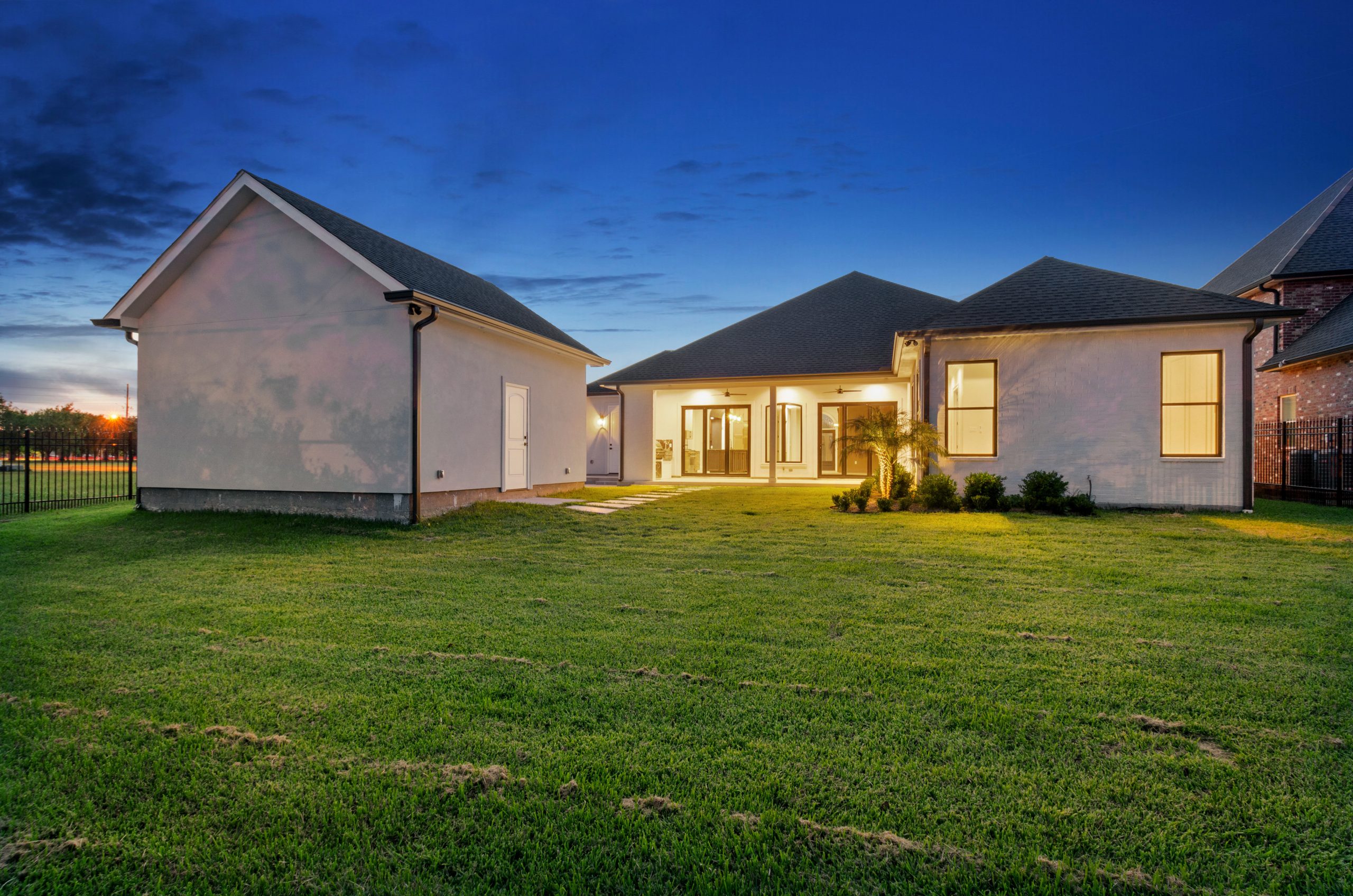 Exterior of Dogwood House new construction luxury home designed and built by DMG
