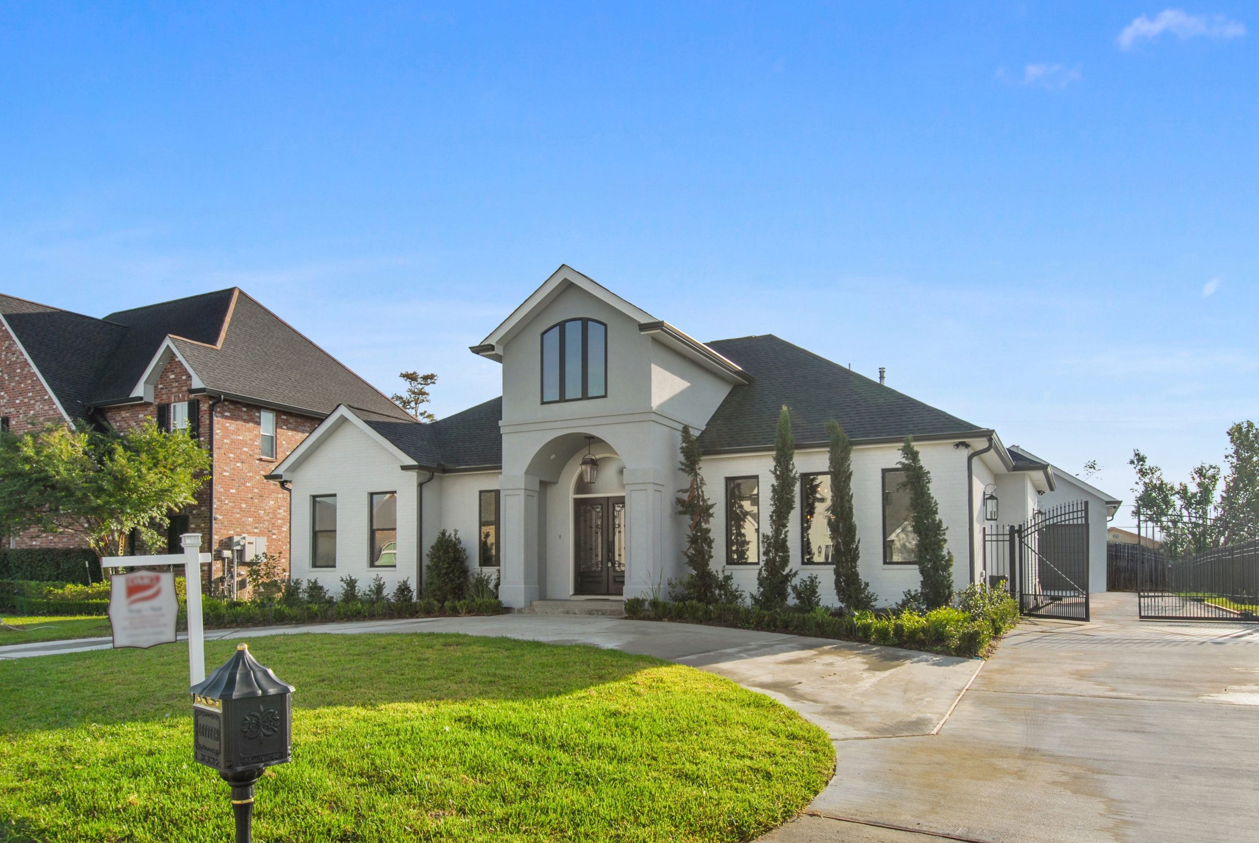 Exterior of Dogwood House new construction luxury home designed and built by DMG