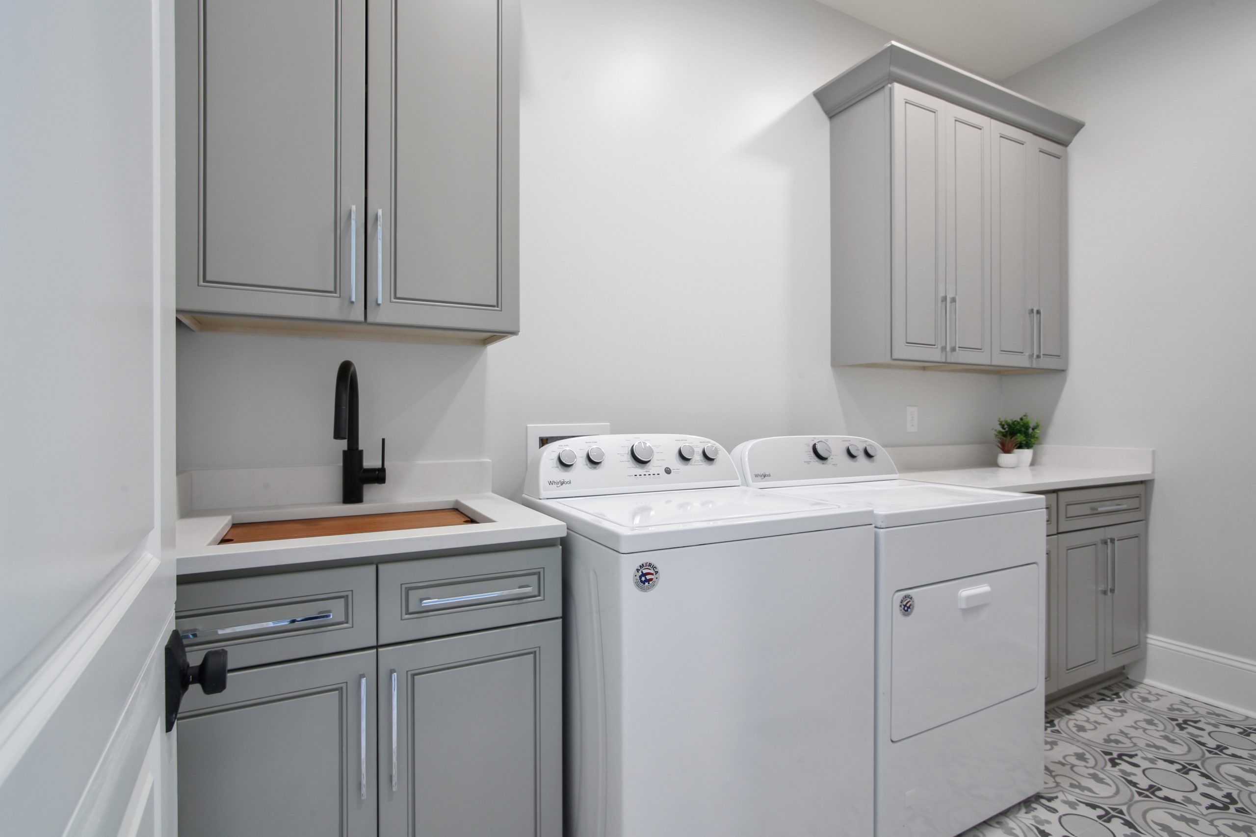 Grand House Luxury Historic Home Laundry Room Renovation designed and built by DMG Design+Build