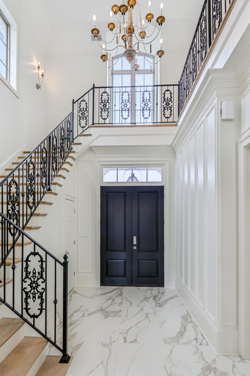 Palmetto House Luxury Custom Home Entryway designed and built by DMG Design+Build