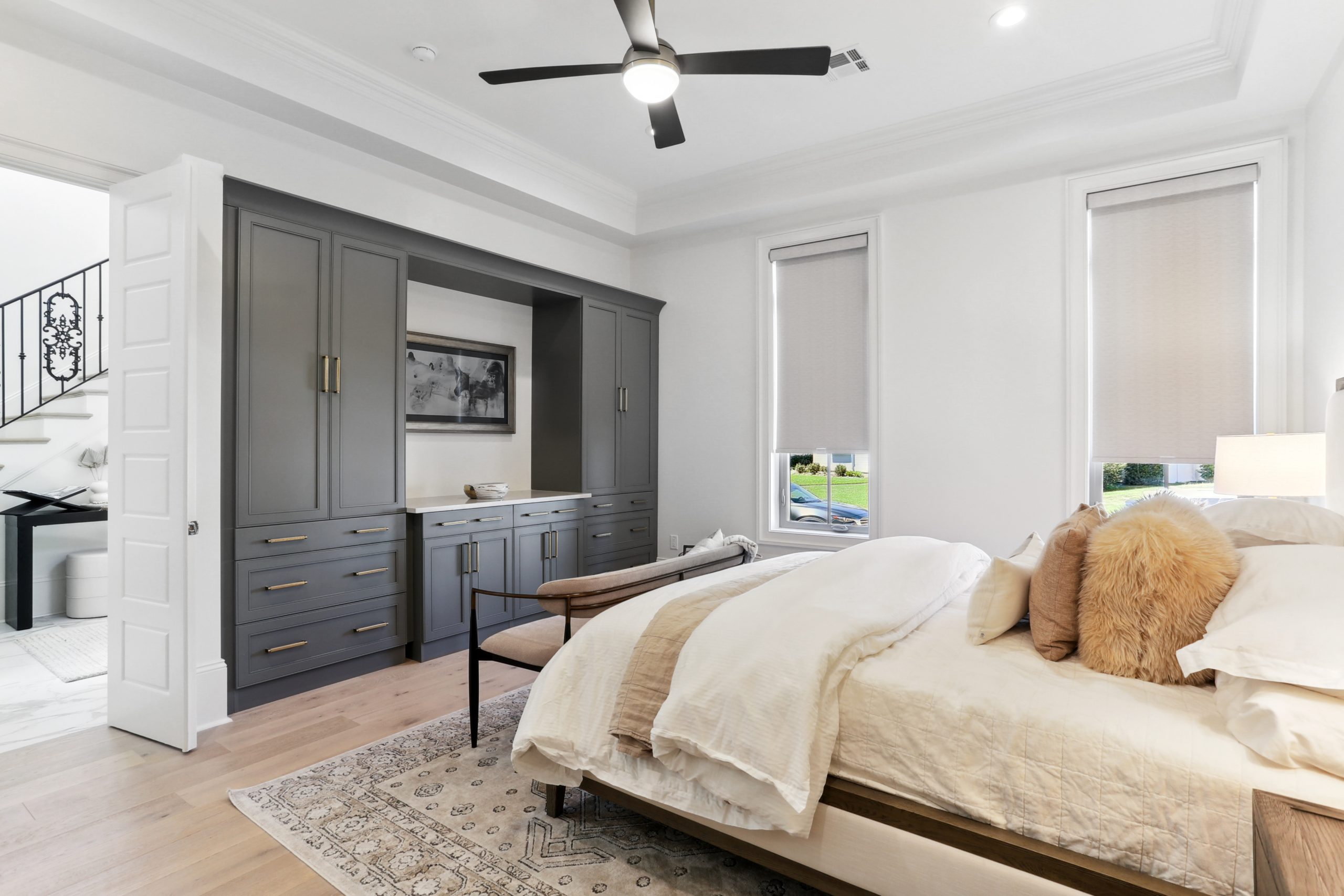 Palmetto House Luxury Custom Bedroom designed and built by DMG Design+Build