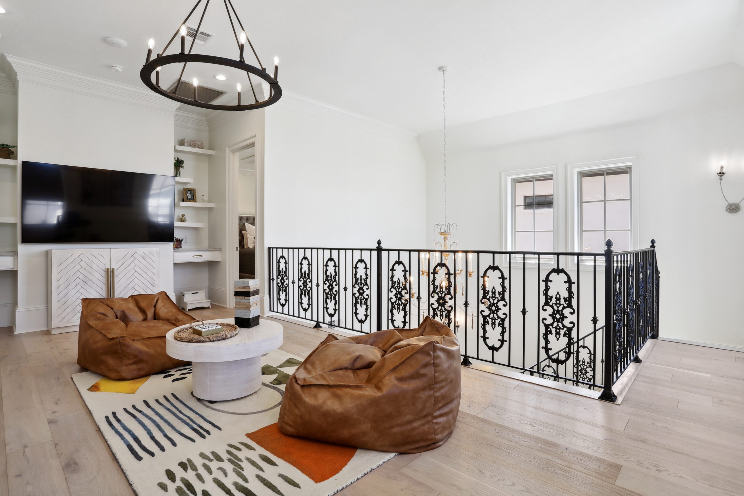 Palmetto House Luxury Custom Family Room designed and built by DMG Design+Build