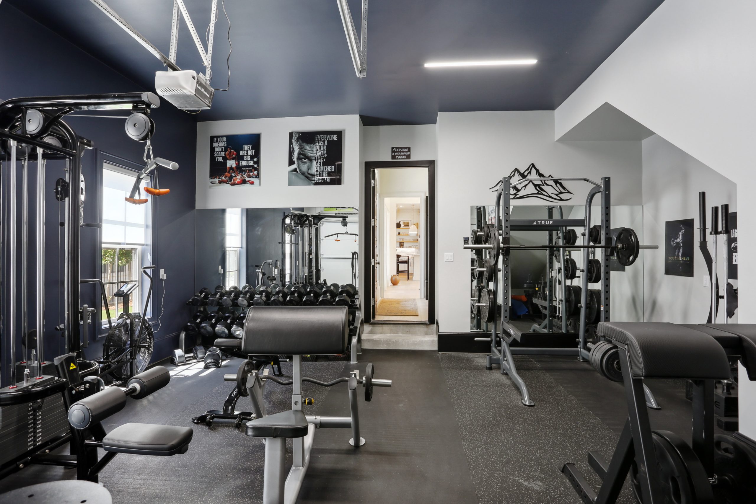 Palmetto House Luxury Home Gym designed and built by DMG Design+Build