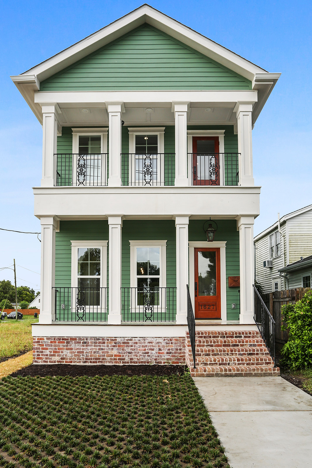 Exterior of Patterson House luxury new construction custom home designed and built by DMG