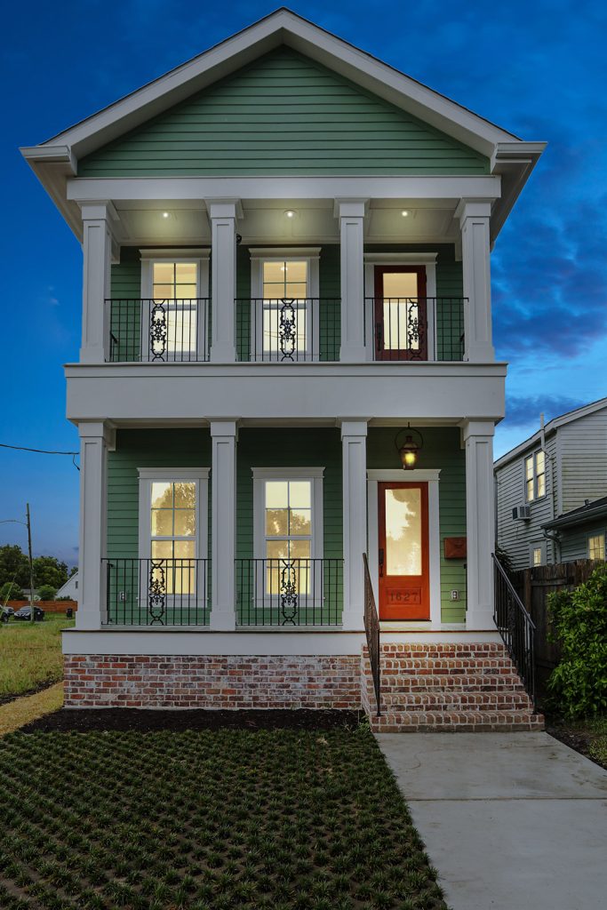 Exterior of Patterson House luxury new construction custom home designed and built by DMG