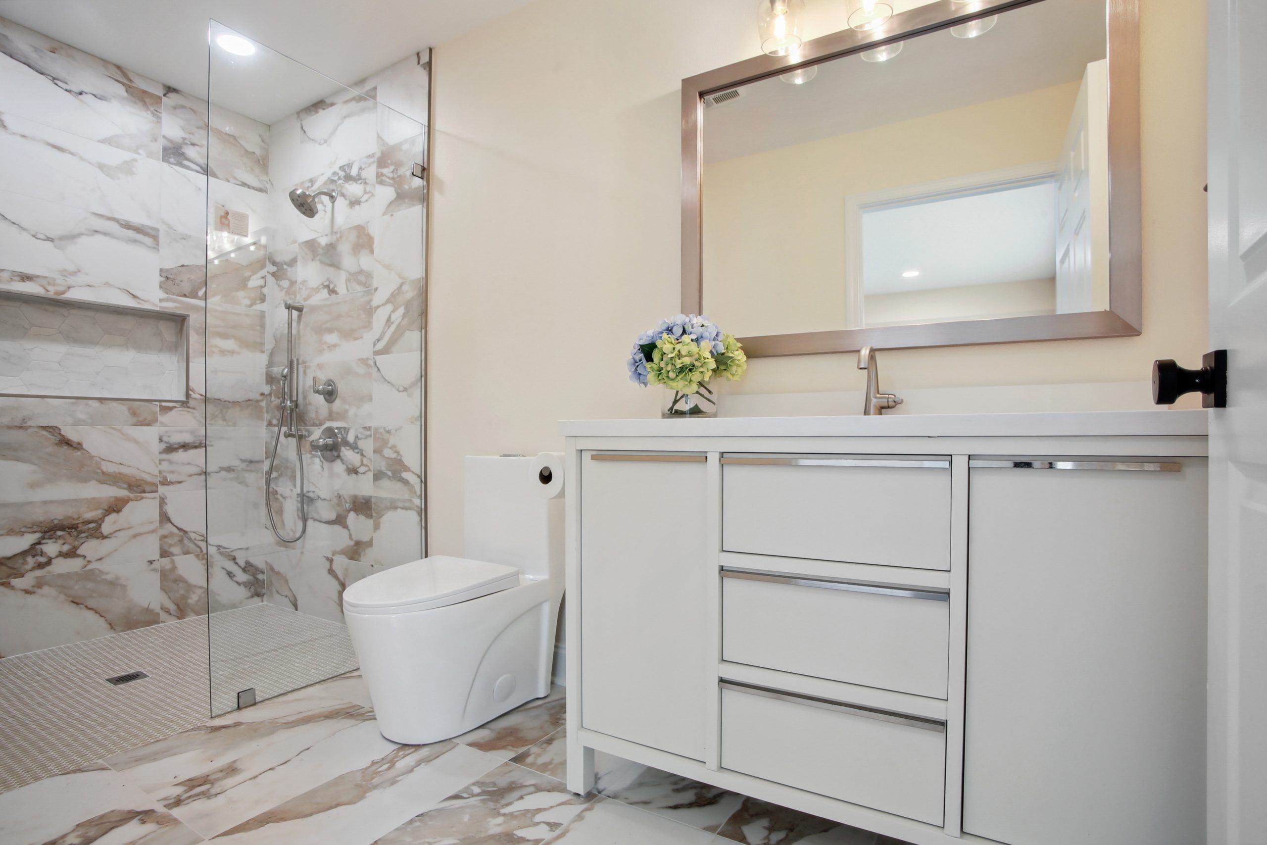 Steeple House Bathroom Home Addition designed and built by DMG Design+Build