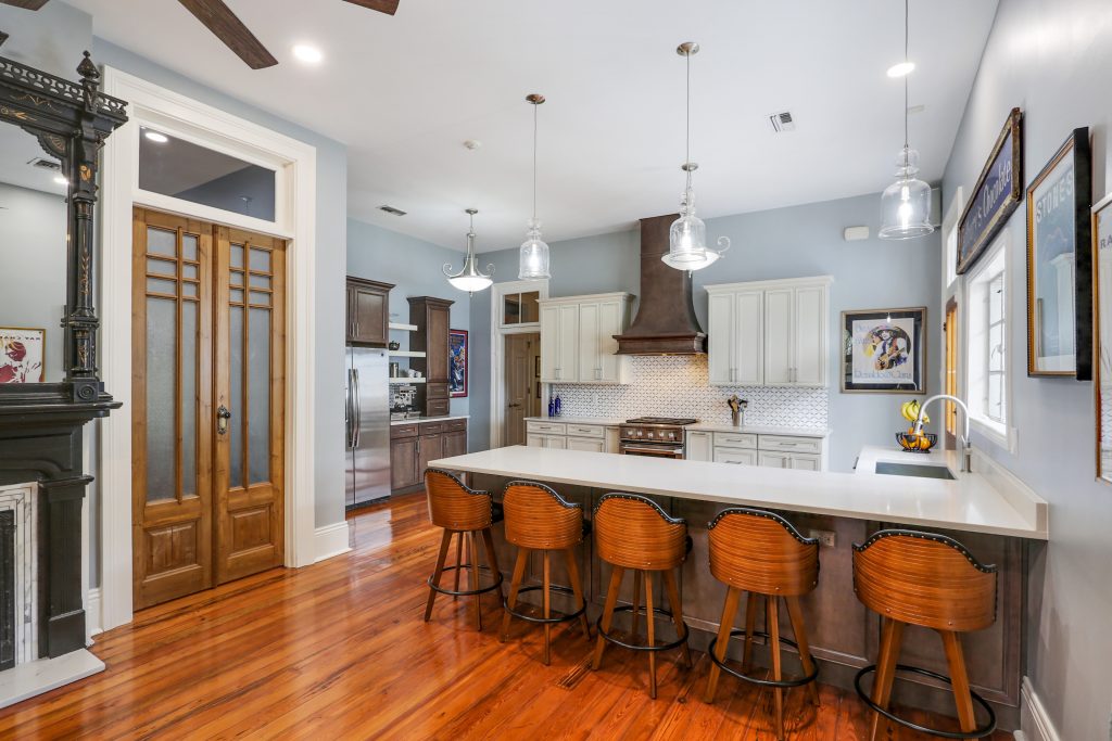 Ursulines House Luxury Historic Home Kitchen Renovation designed and built by DMG Design+Build