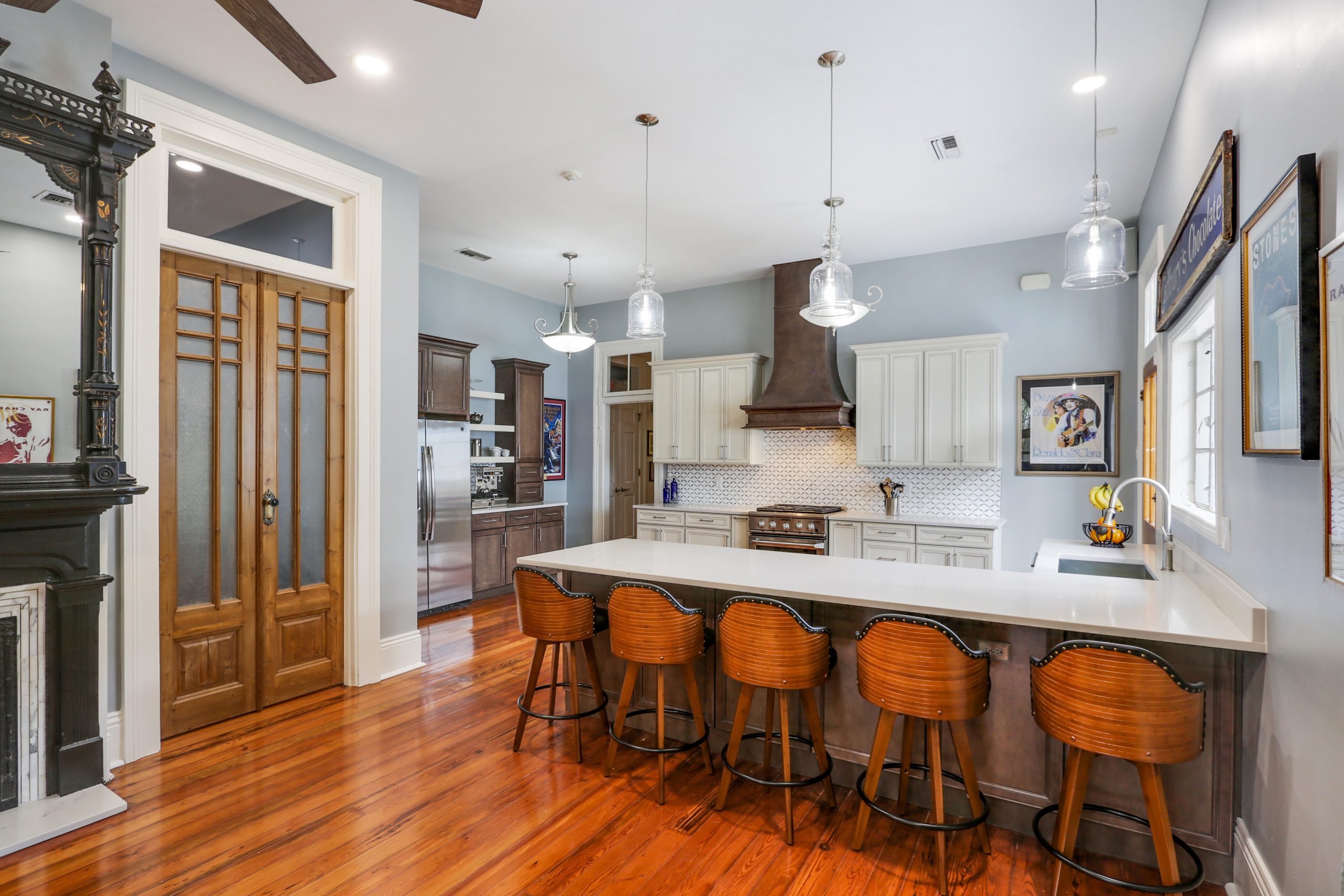 Ursulines House Luxury Historic Home Kitchen Renovation designed and built by DMG Design+Build