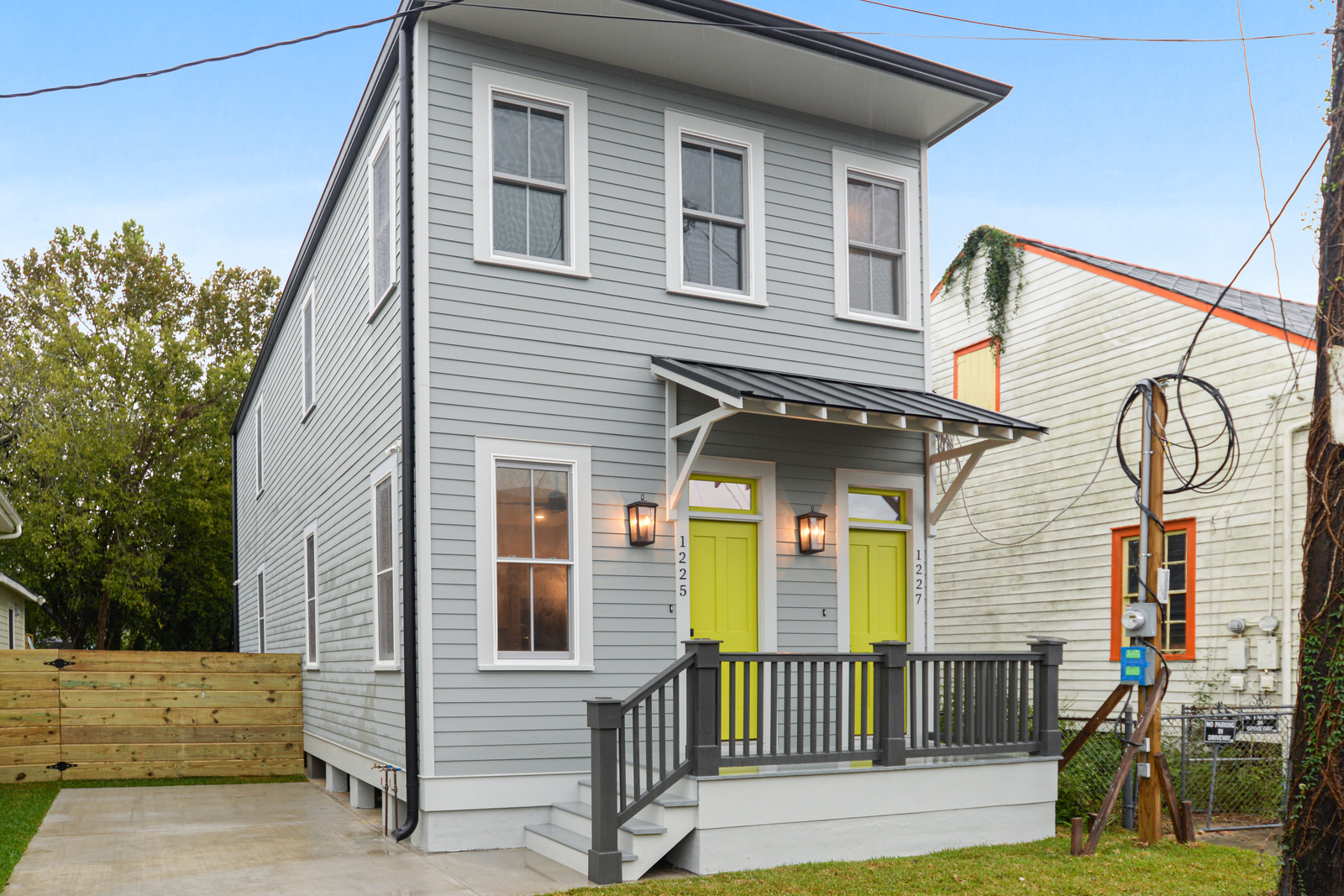 Clouet House Front Exterior Renovation designed and completed by DMG