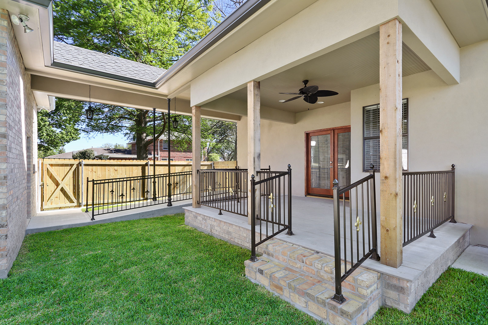 Sena House Back Porch Exterior Renovation designed and completed by DMG